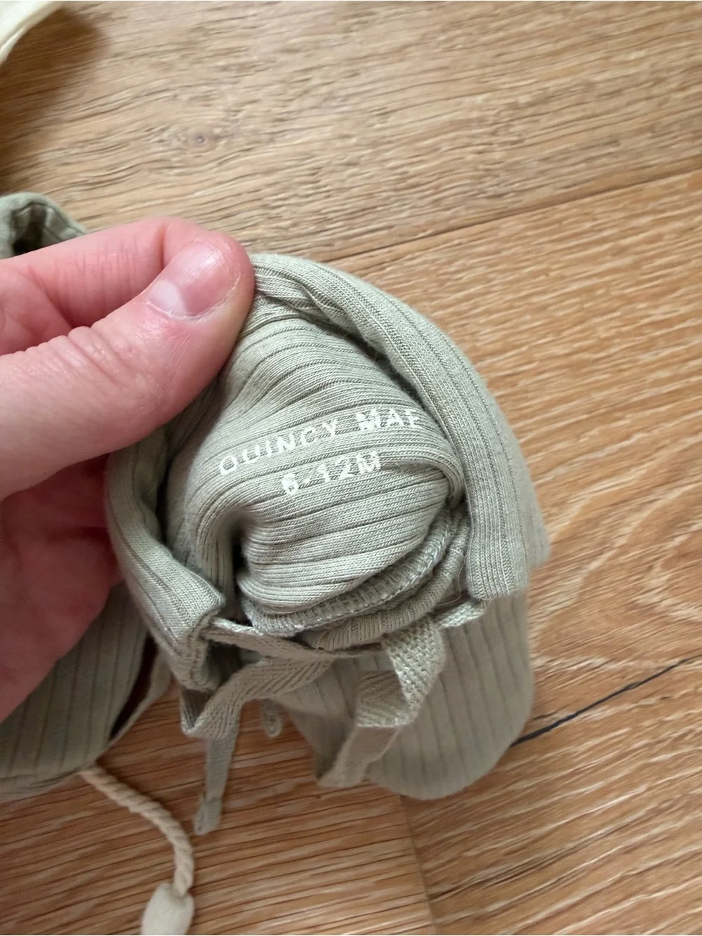 Quincy Mae • Sage Ribbed Booties